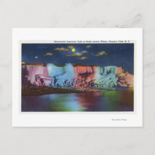 Luna Island Night Uitzicht of New Rainbow Bridge Briefkaart