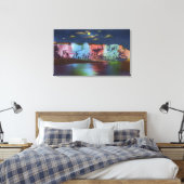 Luna Island Night Uitzicht of New Rainbow Bridge Canvas Afdruk (Insitu (Slaapkamer))