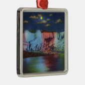 Luna Island Night Uitzicht of New Rainbow Bridge Metalen Ornament (Rechts)