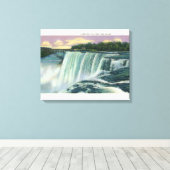 Luna Island Uitzicht of American Herfst Canvas Afdruk (Insitu (Houten vloer))