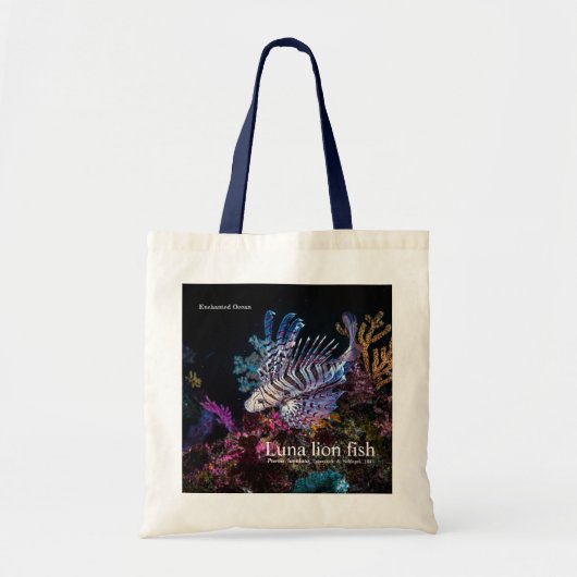 Luna lion fish, Pterois lunulata, Tote Bag (Voorkant)