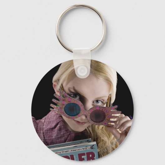 Luna Lovegood gluurt over bril Sleutelhanger (Voorkant)