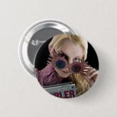 Luna Lovegood Kijkt Over Bril Ronde Button 5,7 Cm (Voorkant /achterkant)