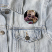 Luna Lovegood Kijkt Over Bril Ronde Button 5,7 Cm (In situ)