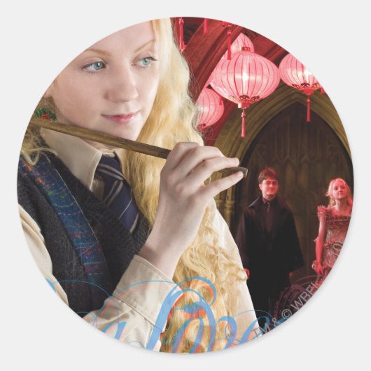 Luna Lovegood Montage Ronde Sticker (Voorkant)