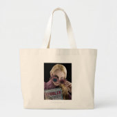 Luna Lovegood Peeks over bril Grote Tote Bag (Voorkant)