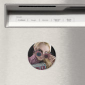 Luna Lovegood Peeks over bril Magneet (Insitu (Vaatwasser))