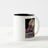 Luna Lovegood Peeks over bril Tweekleurige Koffiemok (Voorkant rechts)