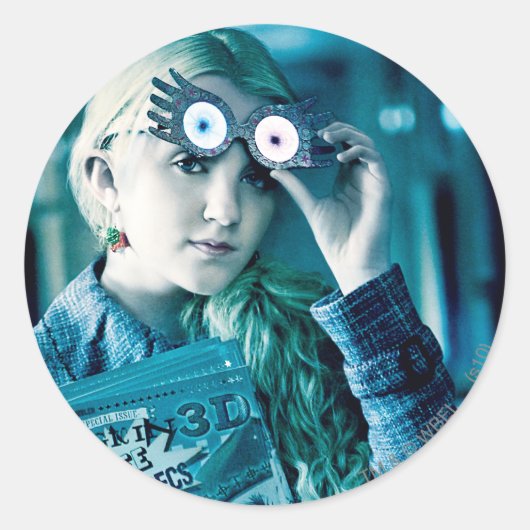 Luna Lovegood Ronde Sticker (Voorkant)
