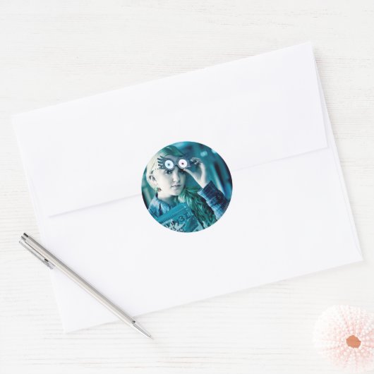 Luna Lovegood Ronde Sticker (Envelop)