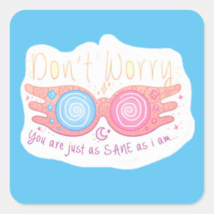 Luna Lovegood Vierkante Sticker