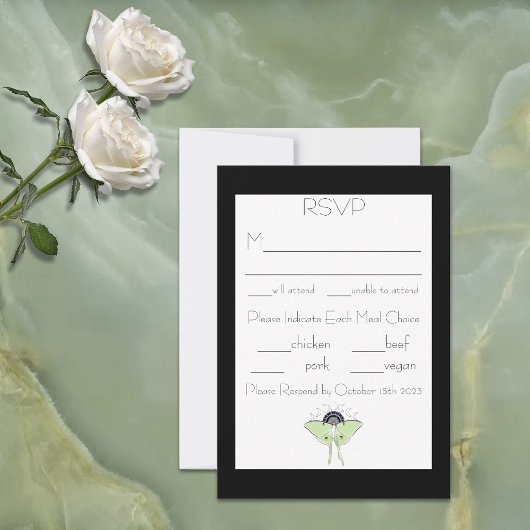 Luna Maan Fases RSVP Kaartje