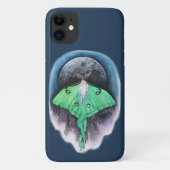 Luna-maanvlinder Case-Mate iPhone Case (Achterkant)
