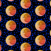 Luna  Moon en Sterren Tekening Inpakpapier Vel