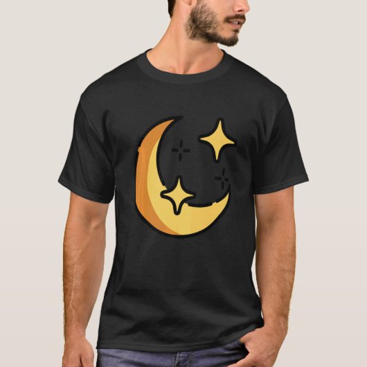 Luna Moon Face Tarot Astrology T-shirt (Voorkant)