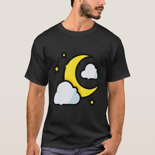 Luna Moon Face Tarot Astrology T-shirt (Voorkant)
