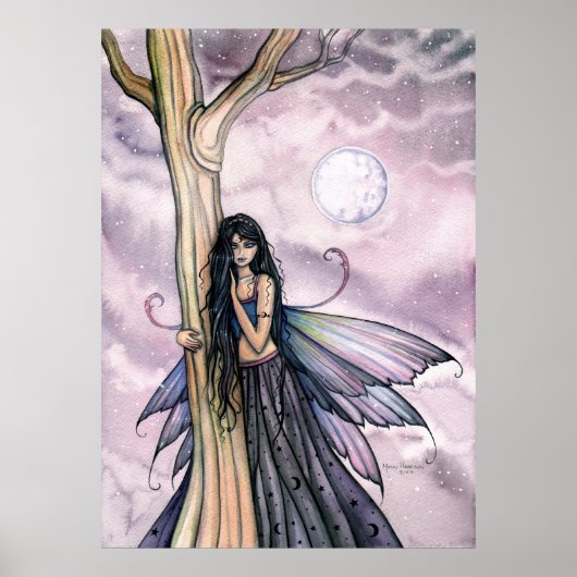 Luna Moon Fairy Poster Print door Molly Harrison (Voorkant)