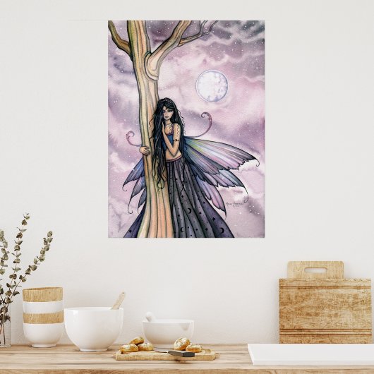 Luna Moon Fairy Poster Print door Molly Harrison (Keuken)
