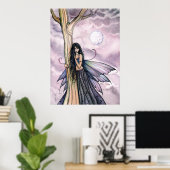 Luna Moon Fairy Poster Print door Molly Harrison (Thuiskantoor)
