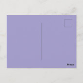 Luna Moon Kat Paarse Madelief Briefkaart (Achterkant)