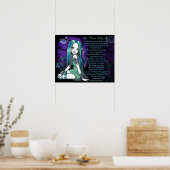Luna Moon Lilly Gothic Myka Jelina Fairy Poem Post Poster (Keuken)