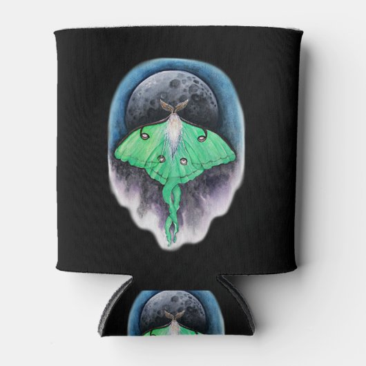 Luna Moon Moth Blikjeskoeler (Voorkant)