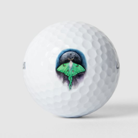 Luna Moon Moth Golfballen (Voorkant)