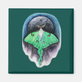 Luna Moon Moth Magneet (Voorkant)