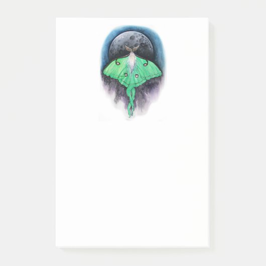 Luna Moon Moth Post-it® Notes (Voorkant)