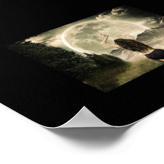 Luna Moon-poster Poster (Hoek)