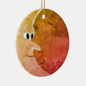 Luna  Moon Tekening Keramisch Ornament (Rechts)