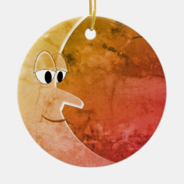 Luna  Moon Tekening Keramisch Ornament