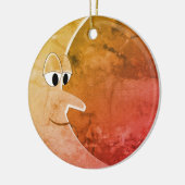 Luna  Moon Tekening Keramisch Ornament (Links)
