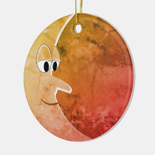 Luna Moon Tekening Keramisch Ornament (Links)