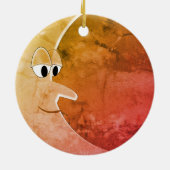 Luna  Moon Tekening Keramisch Ornament (Achterkant)