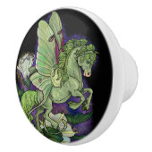 Luna Moonduster Moth Fairy Horse Ceramic Knob. Keramische Knop (Rechts)