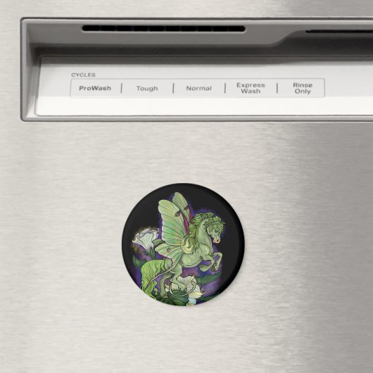 Luna Moonduster Moth Fairy Horse Magnet (Insitu (Vaatwasser))