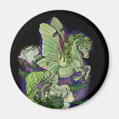Luna Moonduster Moth Fairy Horse Magnet (Voorkant)