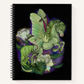 Luna Moonduster Moth Fairy Horse Notitieboek (Voorkant)