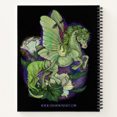 Luna Moonduster Moth Fairy Horse Notitieboek (Achterkant)