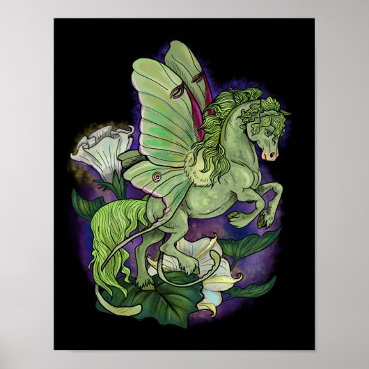 Luna Moonduster Moth Fairy Horse Poster (Voorkant)