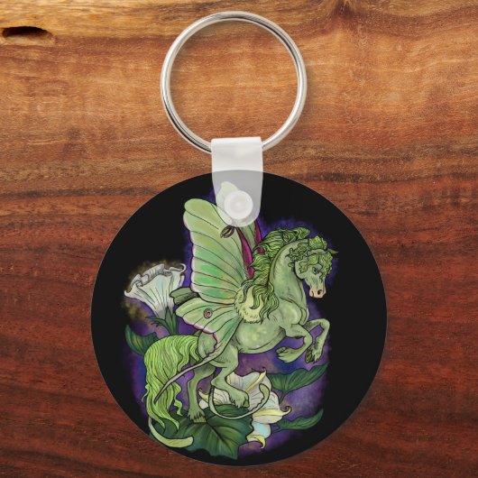 Luna Moonduster Moth Fairy Horse Sleutelhanger (Achterkant)