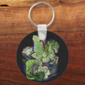Luna Moonduster Moth Fairy Horse Sleutelhanger (Voorkant)