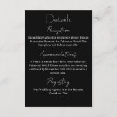 Luna mot maan fasen bruiloft informatiekaartje (Voorkant)