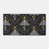 Luna mot, maan fasen en klimop damast patroon bureaumat (Voorkant)