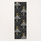 Luna mot, maan fasen en klimop damast patroon yogamat (Voorkant)