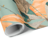 Luna mot vlinder patroon cadeaupapier (Rol Hoek)