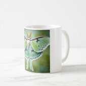 Luna Moth 010824IREF203 - Watercolor Koffiemok (Voorkant rechts)