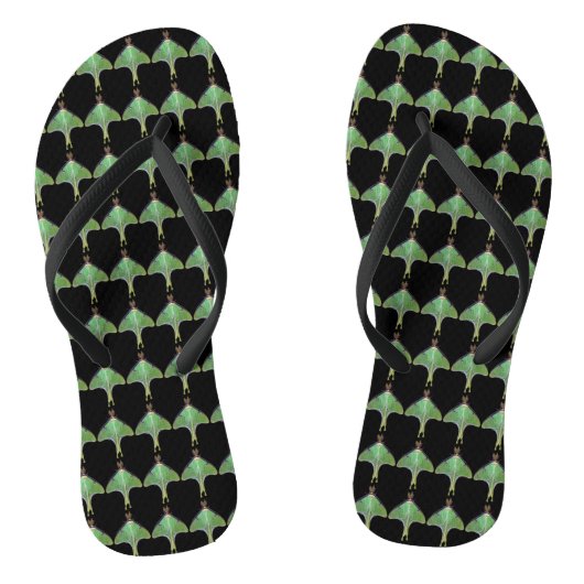 Luna Moth Abstracte Animal Teenslippers (Voetbed)