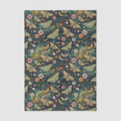 Luna Moth and Moon, Celestial Floral Repeat Tissuepapier (Voorkant)